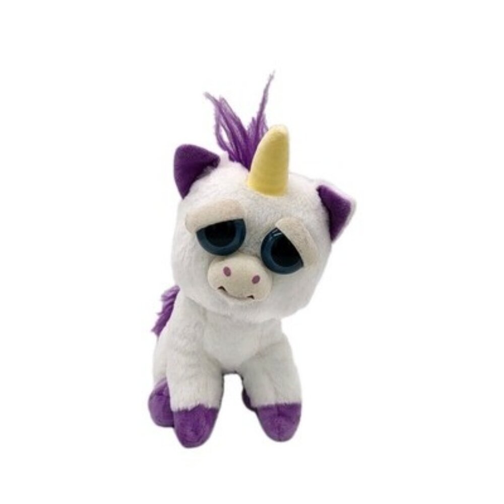 Feisty Pets White Unicorn Glenda Glitterpoop Stuffed Plush Toy 12” 2017 Scary